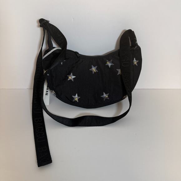 BAGGU Handbags - Urban Outfitters Baggu Bag Small Nylon Stars Crescent Bag Crossbody NEW